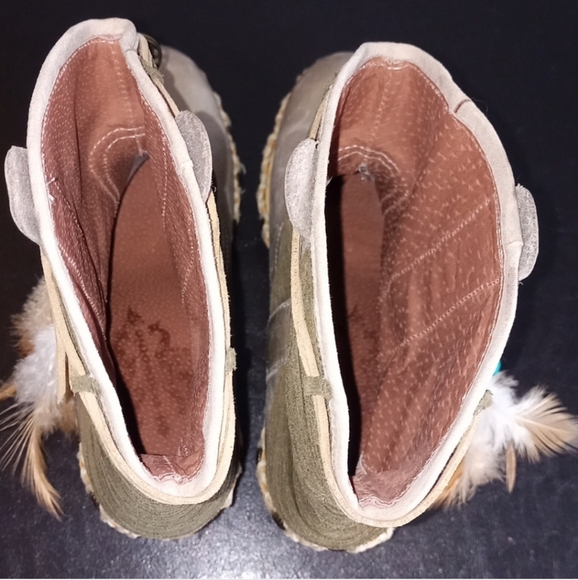 Nemonic Boho style platform cowboy boots - Picture 8 of 14